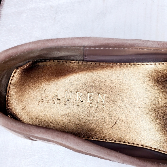 LAUREN RALPH LAUREN Women's Tan Suede Loafer 7B - Picture 3 of 6